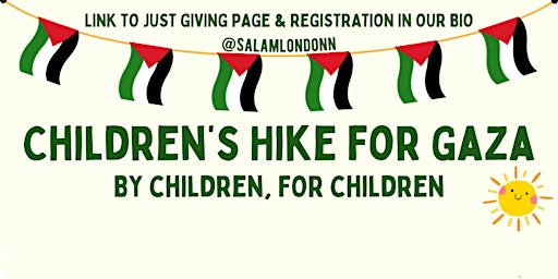 Primaire afbeelding van Salam London Children's Hike for Gaza