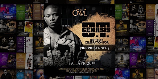 Imagem principal do evento OT Genesis at The Owl Celebrating DJ Murphi Kennedy's Birthday