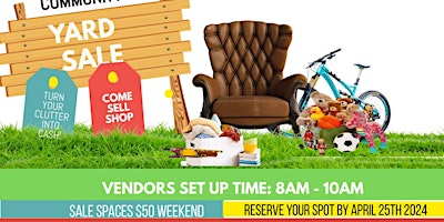 Primaire afbeelding van Community Connect Services 1st annual Yard Sale  Event!!!