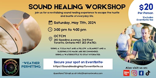Sound Healing Workshop with Groups on a Patio  primärbild