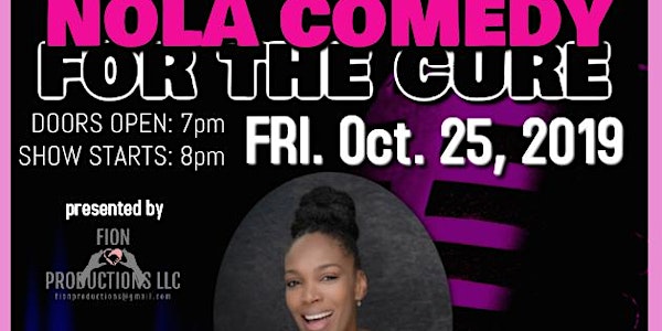 BRAND AMBASSADORS for NOLA Comedy for the Cure starring Algiers Diamond