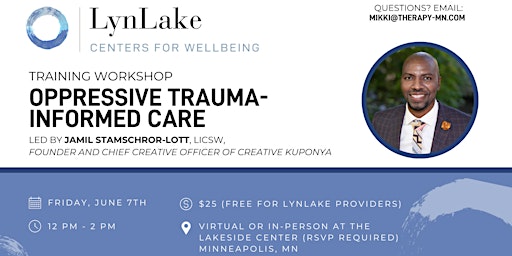 Oppressive Trauma-Informed Care with Jamil Stamschror-Lott, LICSW primary image