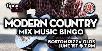 Olds: Boston Pizza - Modern Country Music Bingo - June 1, 7pm primary image