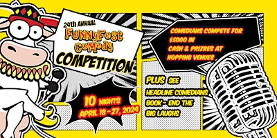 Hauptbild für Comedy Competition - 24th Annual - 10 nights with 50 Comedians-Calgary YYC
