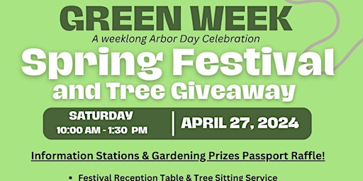 Spring/ Arbor Day Celebration primary image