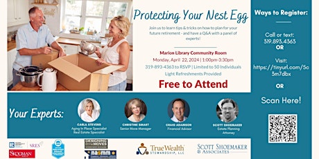 FREE Workshop- Protecting your Nest Eggs
