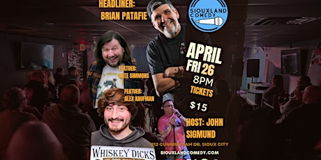 Comedy Night w/ Brian Patafie at Whiskey Dick's