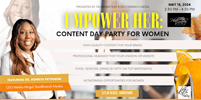 Primaire afbeelding van EmpowerHER: Content Day Party for Women