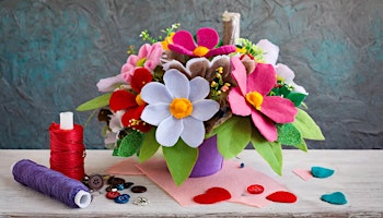 Make+%26+Take%3A+Felt+Flowers+Bouquet