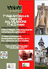 Presentación del 1° gran viaje Art déco a la obra del Arq. SALAMONE por 8 localidades