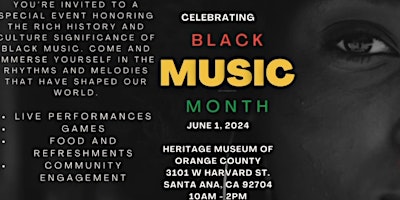 Primaire afbeelding van Black Music Month Celebration