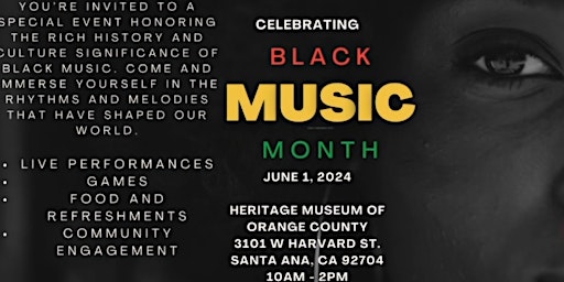 Primaire afbeelding van Black Music Month Celebration