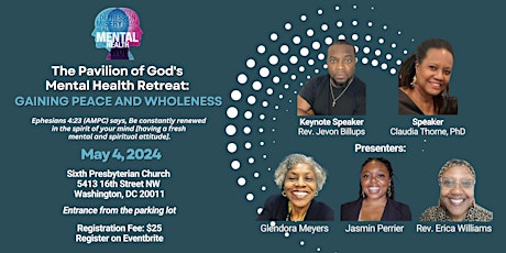 The Pavilion of God's Mental Health Retreat: Gaining Peace and Wholeness
