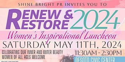 Hauptbild für ReNew and ReStore 2024: Women's Inspirational Luncheon