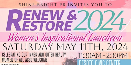 Immagine principale di ReNew and ReStore 2024: Women's Inspirational Luncheon 