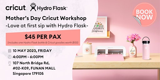 Imagem principal de Mother's Day Cricut Workshop | Love At First Sip with Hydro Flask