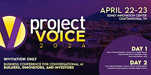Imagem principal do evento Project Voice 2024: The Pillars of Conversational AI