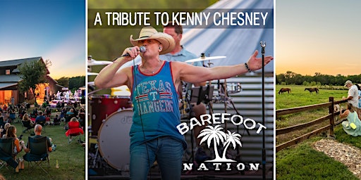 Imagem principal do evento Kenny Chesney covered by Barefoot Nation / Texas wine / Anna, TX
