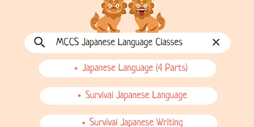 Imagem principal do evento MCCS Okinawa: Survival Japanese Language