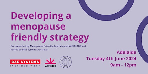 Hauptbild für Develop a Menopause Friendly Strategy | Adelaide