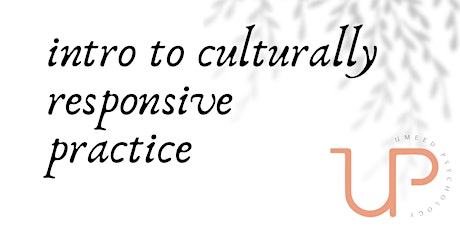 Introduction to Culturally Responsive Practice