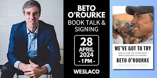 Primaire afbeelding van Beto O'Rourke | Book Talk & Signing - 1 PM