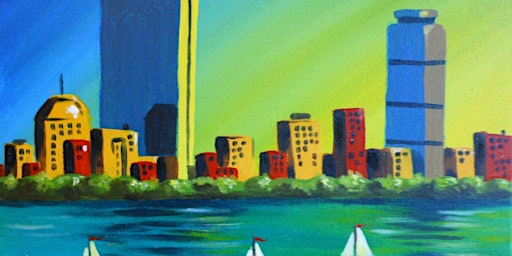 Imagem principal de Boston Skyline - Paint and Sip by Classpop!™