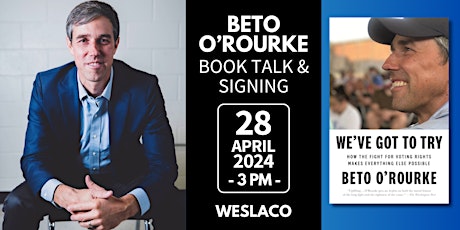 Beto O'Rourke | Book Talk & Signing - 3 PM