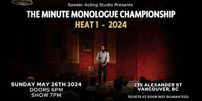 Minute Monologue Championship HEAT 1 primary image