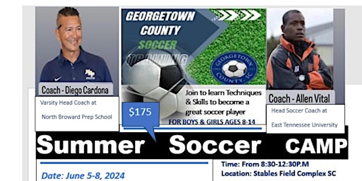 Image principale de Georgetown County Summer Soccer Camp