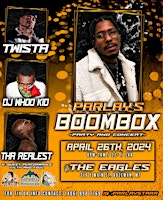 Imagem principal do evento Parlay's BoomBox in Bozeman w/ TWISTA / DJ WHOO KID / Tha Realest and more