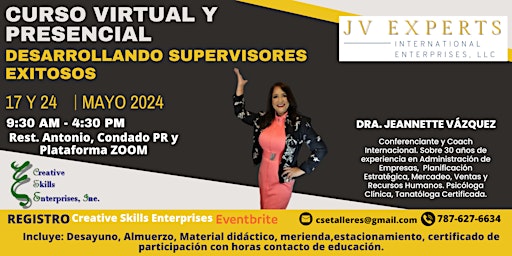 Image principale de Curso Presencial y Virtual: Desarrollando Supervisores Exitosos