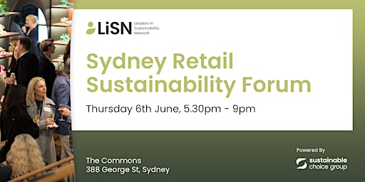 Hauptbild für Sydney Retail  Sustainability Forum
