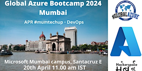 Global Azure Bootcamp 2024 - Mumbai | Apr #mumtechup -DevOps primary image