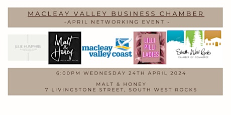 Macleay Valley Business Chamber April Networking Event