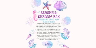 Primaire afbeelding van Craft & Bounce - Seashell Shadow Box Making