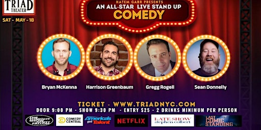 THE TRIAD - ALL-STAR  LIVE STAND UP COMEDY SHOW primary image