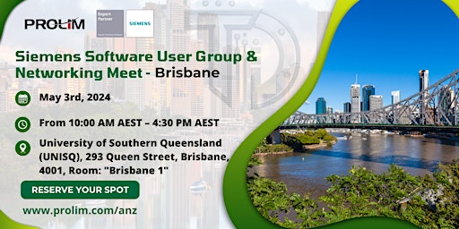 Image principale de Siemens Software User Group & Networking Meet - Bris﻿b﻿ane
