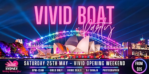 Vivid Boat Party | Sydney Working Holiday Girls primary image