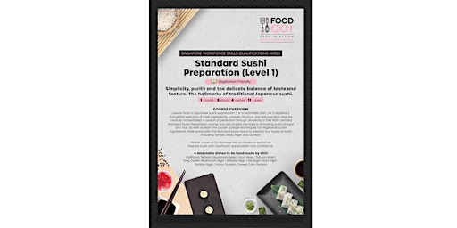 Image principale de Food Act Sushi Preparation Course (Skillsfuture Funding Eligible)