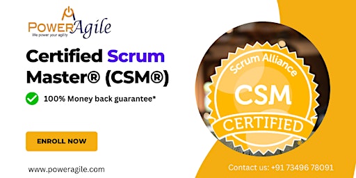 Certified ScrumMaster® (CSM) Certification Training in Bangalore primary image
