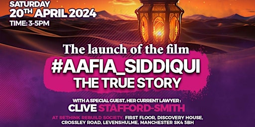 Imagem principal de Film release: #Aafia_Siddiqui: The True Story