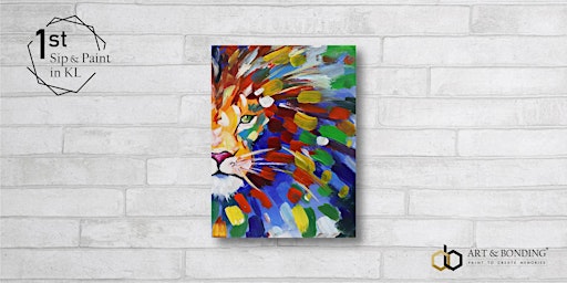 Primaire afbeelding van Sip & Paint Night : Abstract Lion