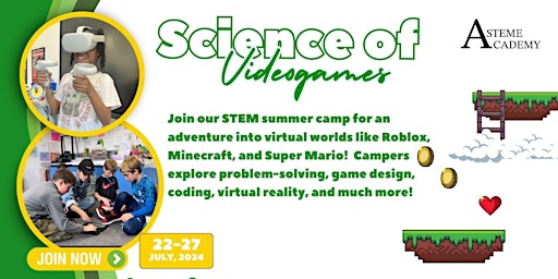 ASTEME Science of Videogames Summer Camp primary image