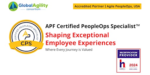 APF Certified PeopleOps Specialist™ (APF CPS™) | Jun 17-18, 2024 primary image