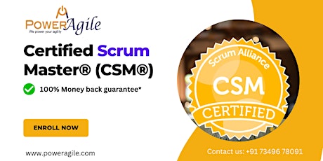 Certified ScrumMaster® (CSM) Certification Training in Hyderabad