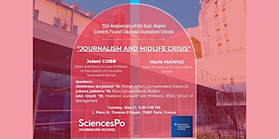 15th anniversary of the Dual Degree Sciences Po/ Columbia Journalism School primary image
