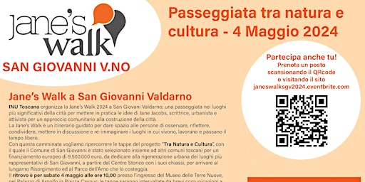 Immagine principale di Tra Natura e Cultura - Jane's Walk San Giovanni Valdarno 2024 