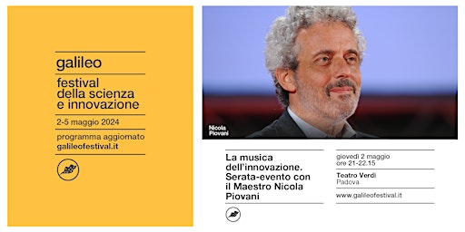 Hauptbild für LA MUSICA DELL’INNOVAZIONE. SERATA-EVENTO CON IL MAESTRO NICOLA PIOVANI