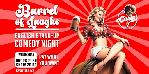 Immagine principale di English stand-up: Barrel of laughs! 08.05.24 